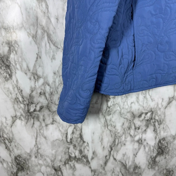 High Fever Quilted Light Blue Jacket Sz XL - Picture 7 of 8